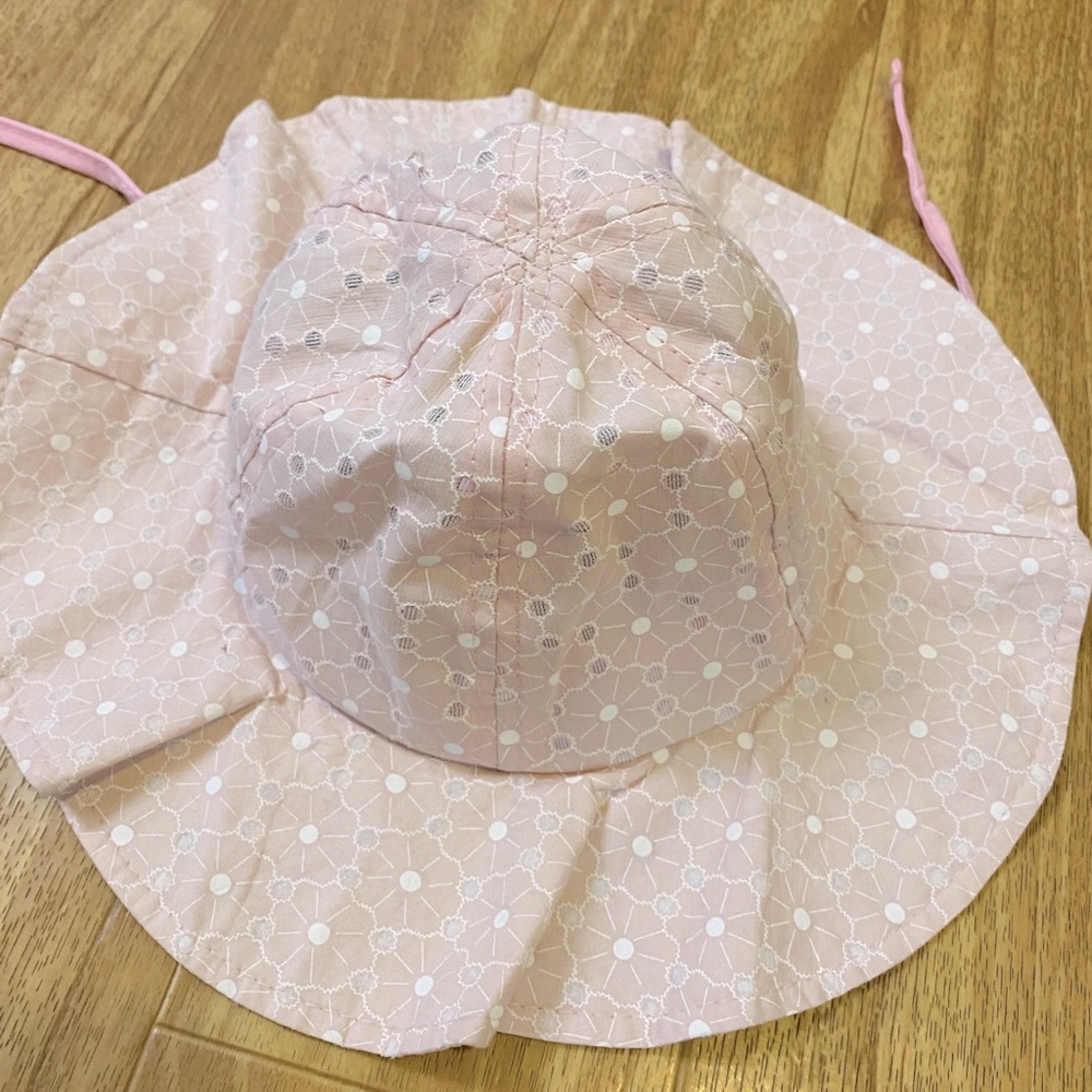 Baby infant sun hat wide brim soft cotton